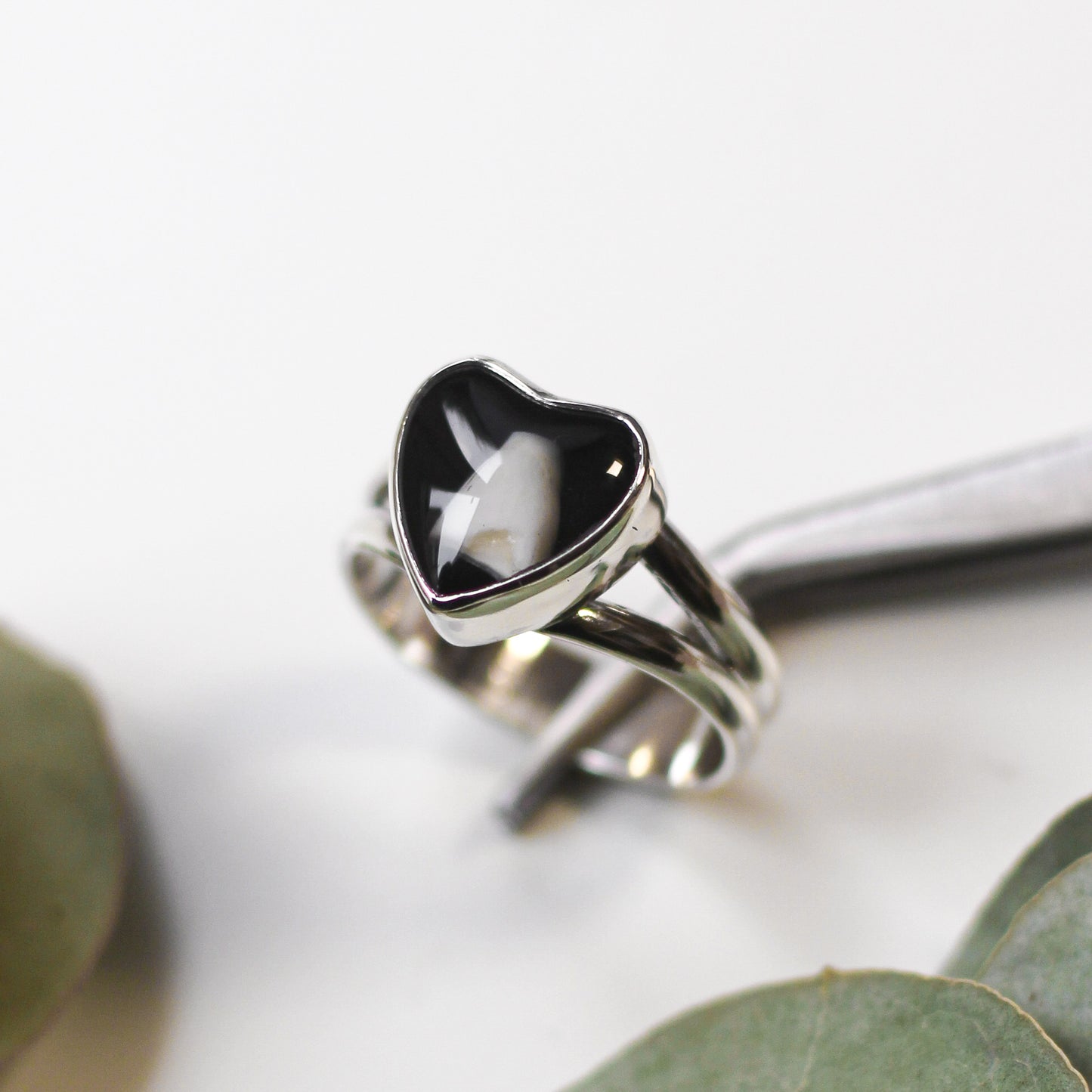 Custom Heart Tooth Ring