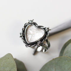 Custom Cremation Barbed Wire Ring