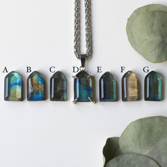 Labradorite Window Necklace