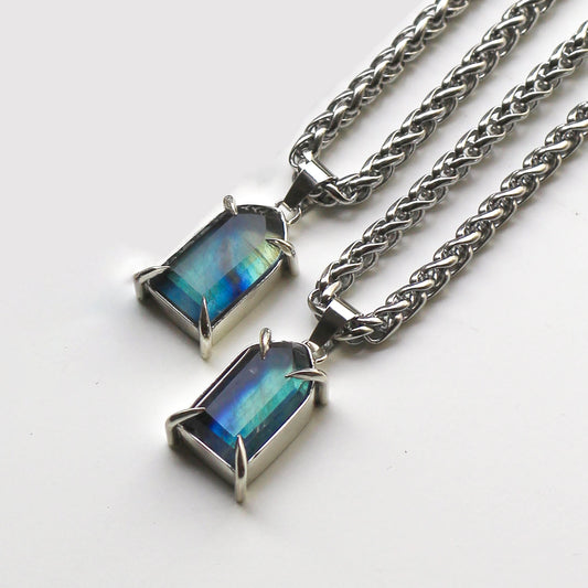 Labradorite Window Necklace