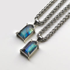 Labradorite Window Necklace