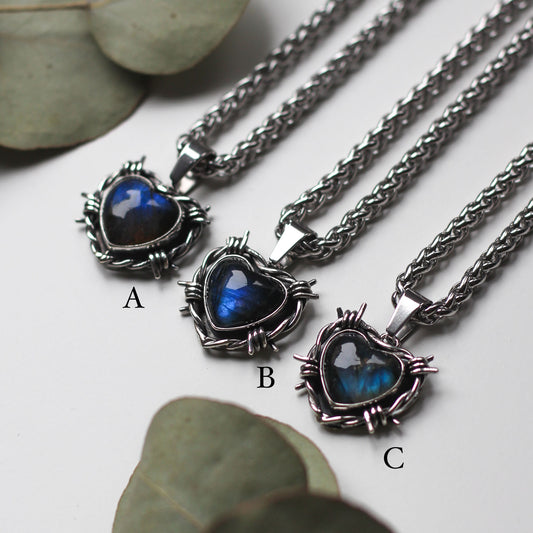 Labradorite Barbed Wire