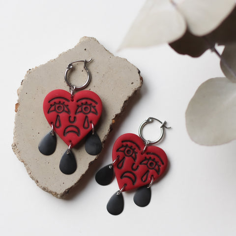 Crying Heart Earrings